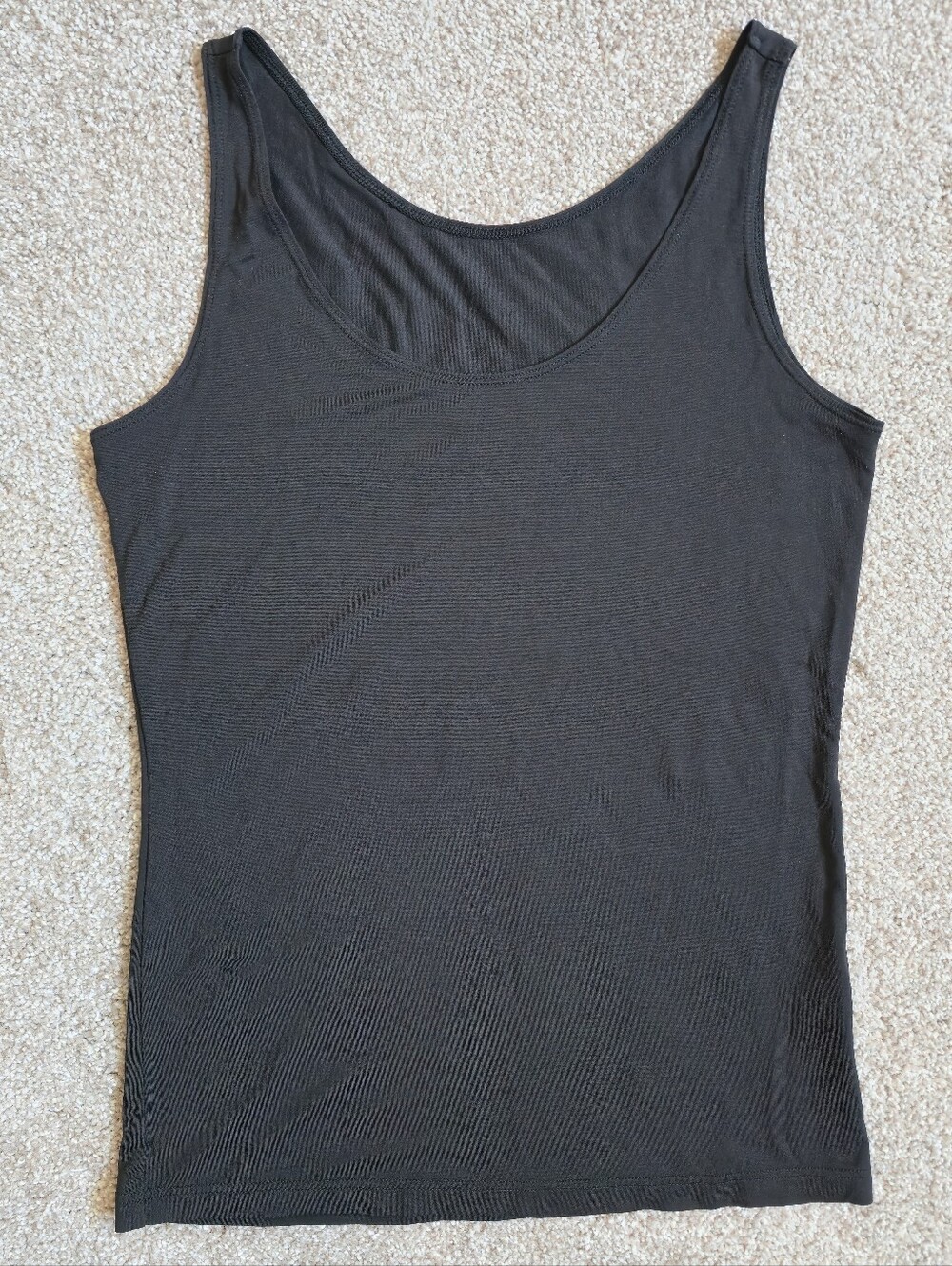 UNIQLO AIRism Tank Top Women Sleeveless T-Shirt Breathable Quick-Dry, M Black
